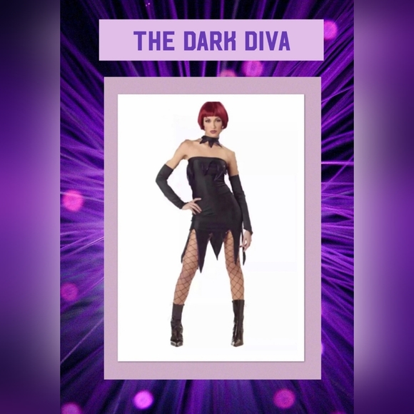 "THE DARK DIVA!" WOMEN’S SEXY COSTUME SIZE LARGE NEW! - Picture 1 of 8